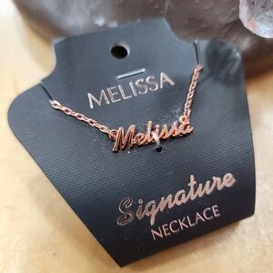 MELISSA Personalized Necklace In Rose Gold